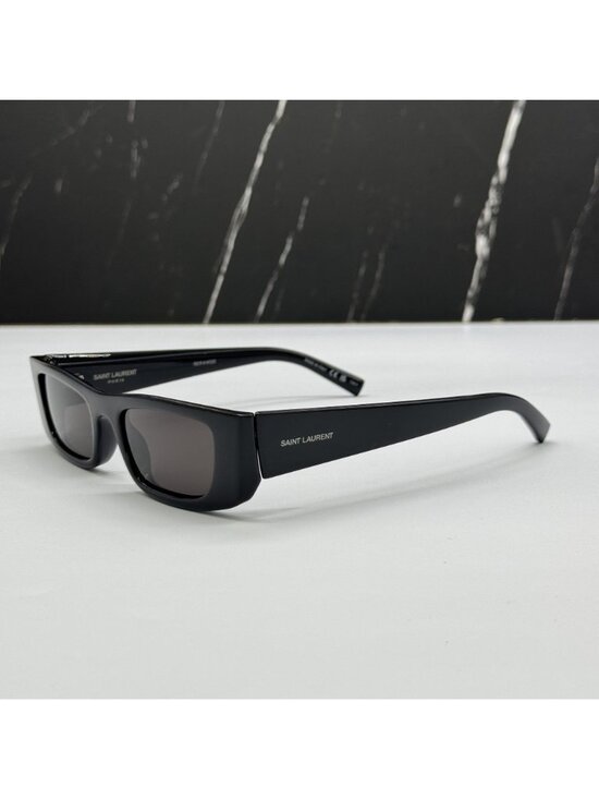 NWT Saint Laurent SL553 001 Black Square Sunglasses Authentic main image 9